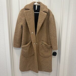 Nordstrom Tan Teddy Coat